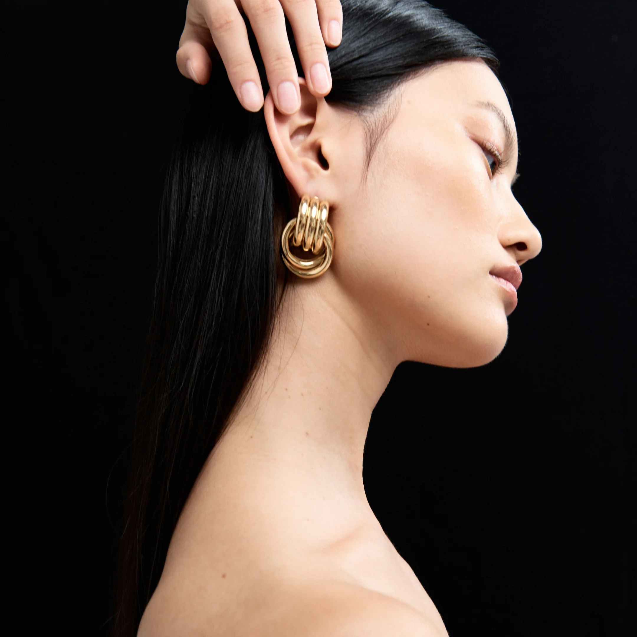 DOUBLE KNOT EARRINGS - Image 5