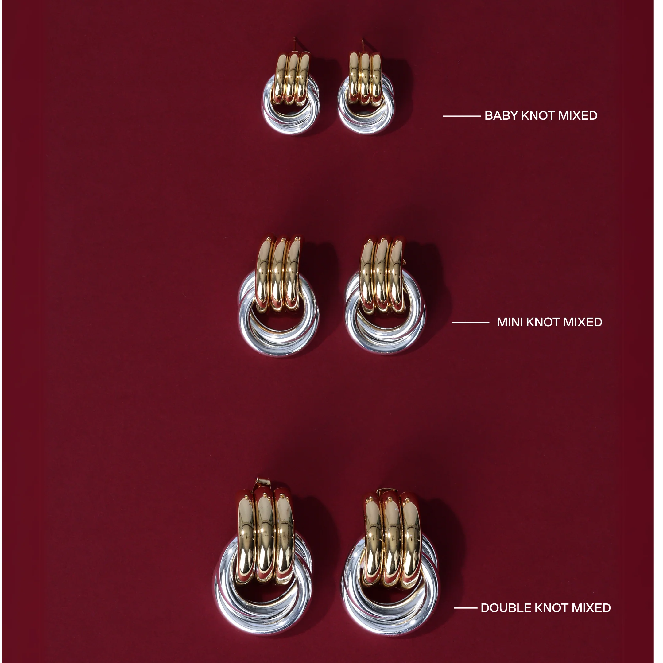 MINI KNOT EARRINGS - Image 8